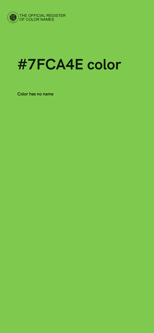 #7FCA4E color image