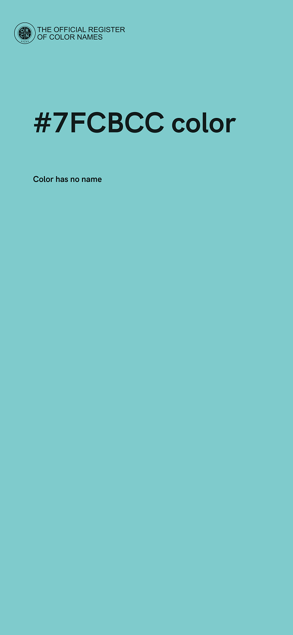 #7FCBCC color image
