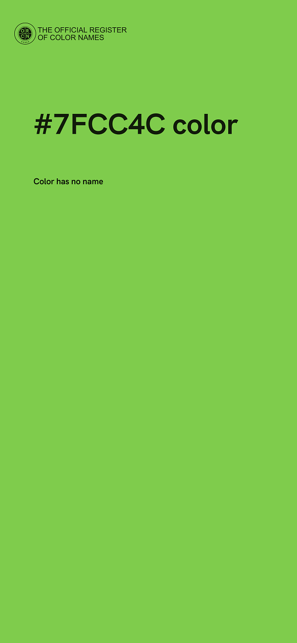 #7FCC4C color image