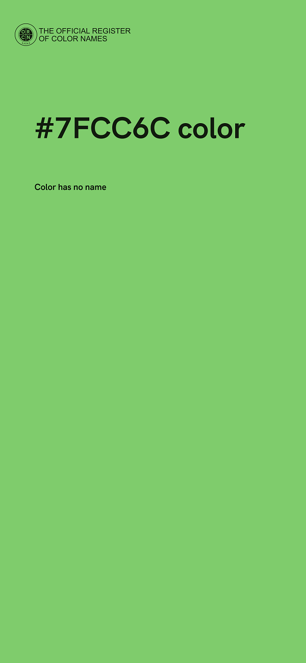 #7FCC6C color image
