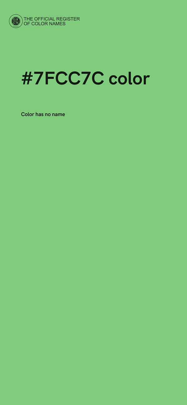 #7FCC7C color image