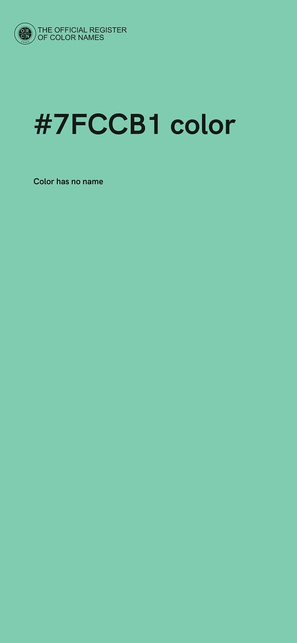 #7FCCB1 color image