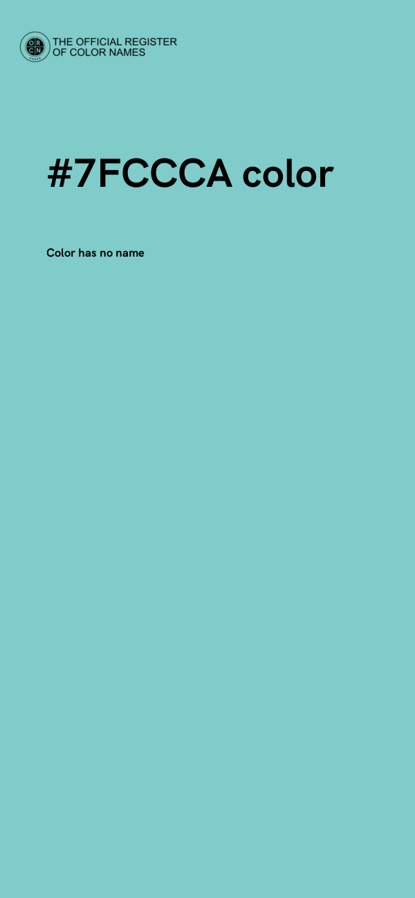 #7FCCCA color image