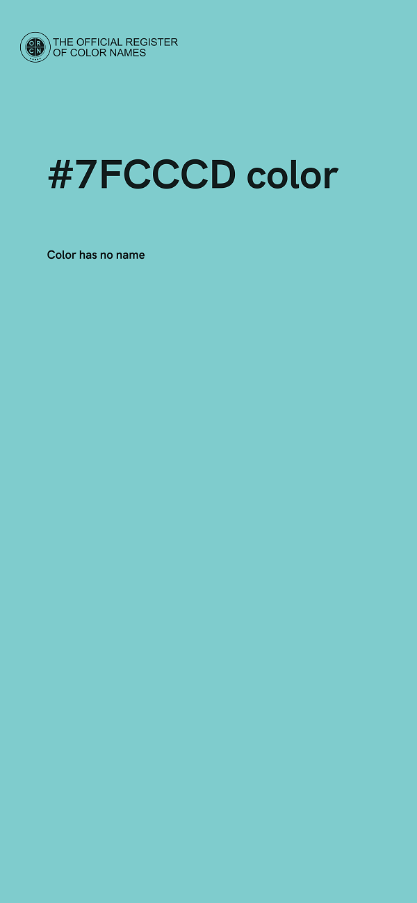 #7FCCCD color image
