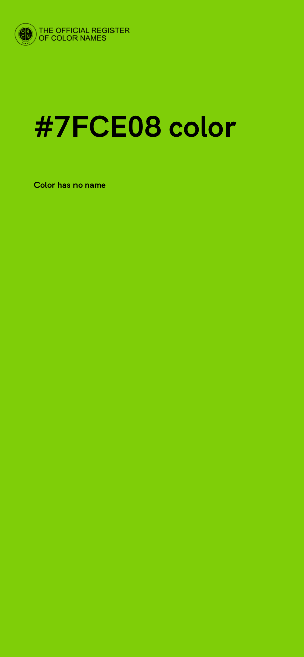 #7FCE08 color image
