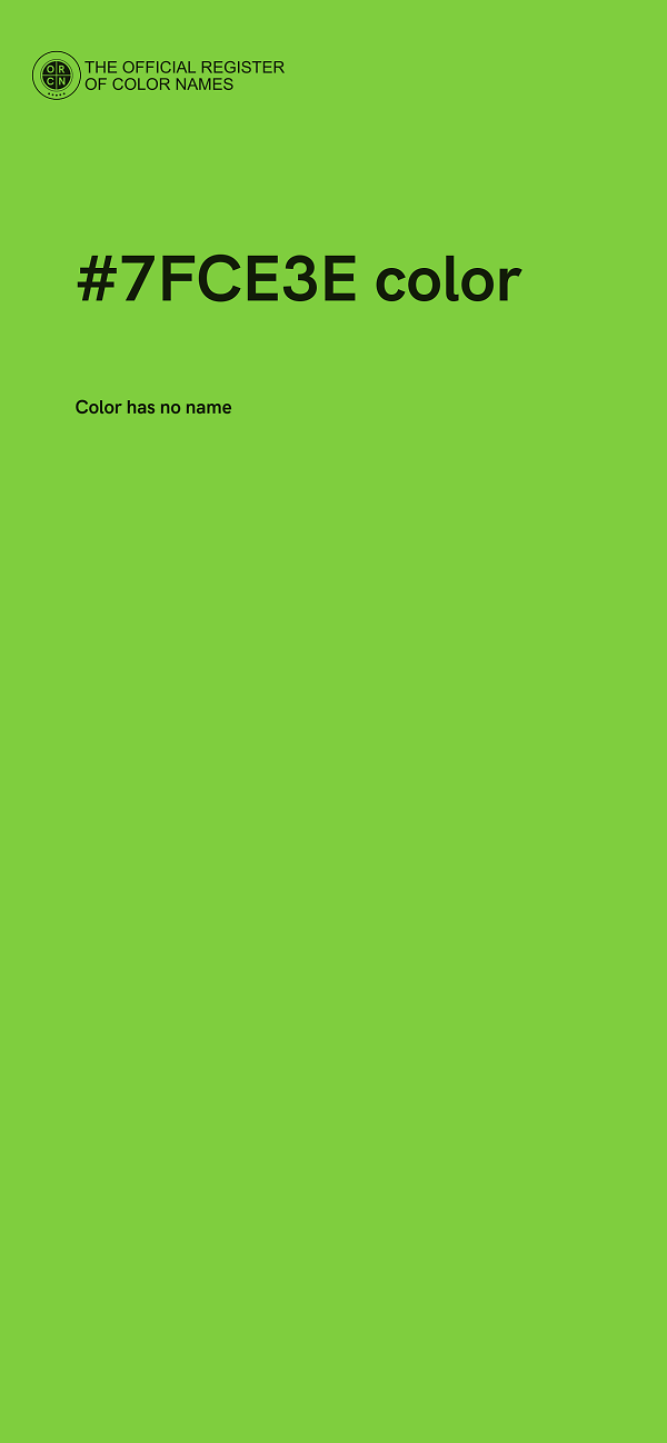 #7FCE3E color image