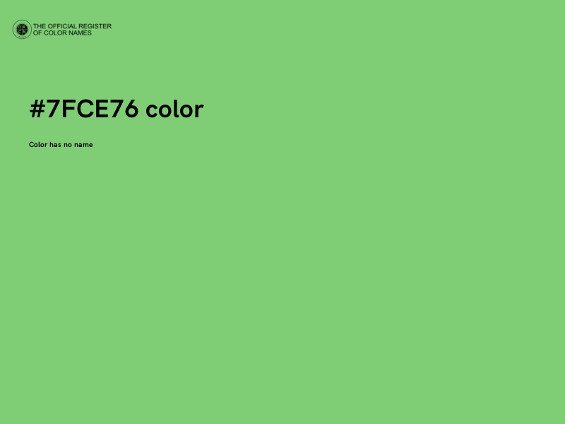 #7FCE76 color image