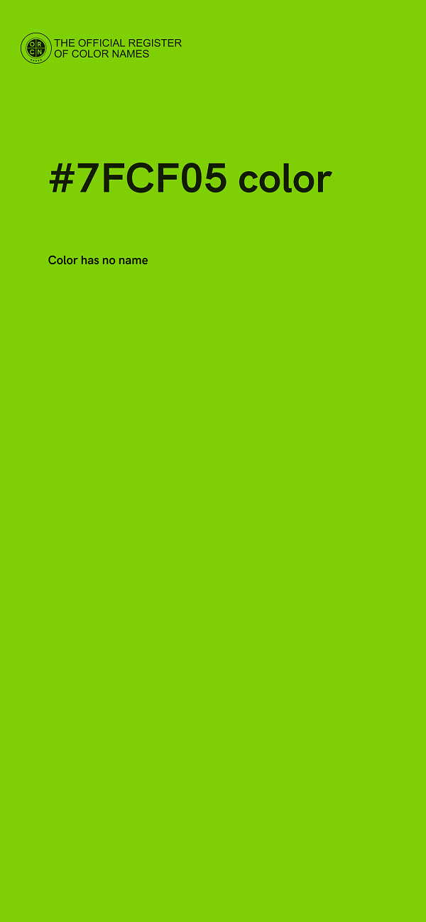 #7FCF05 color image