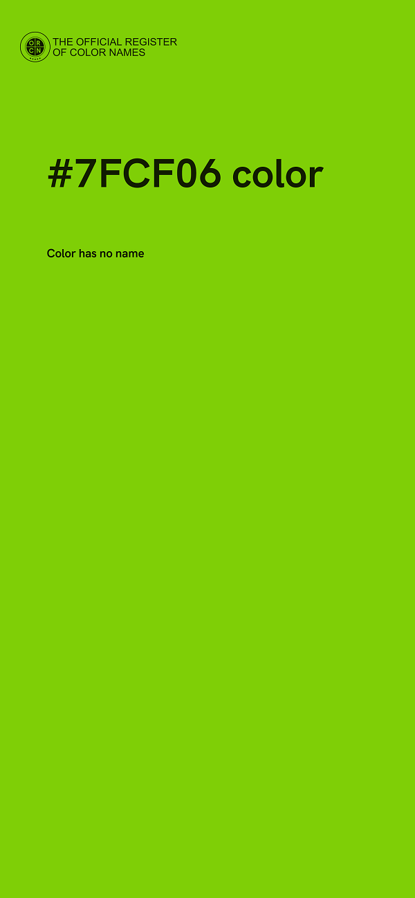 #7FCF06 color image
