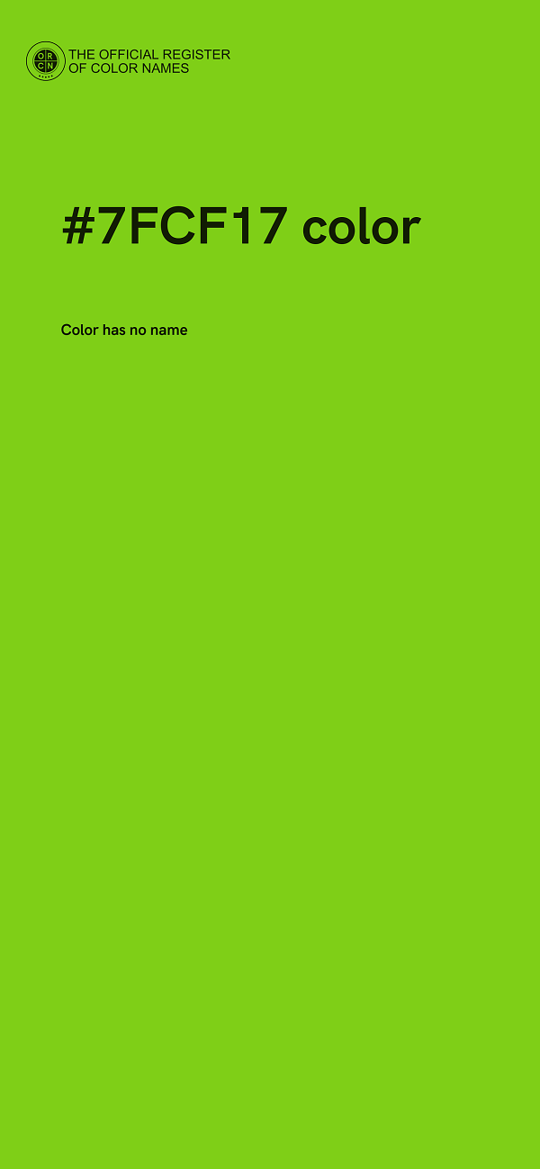 #7FCF17 color image