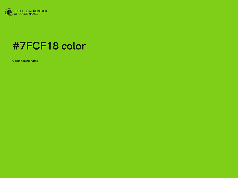 #7FCF18 color image