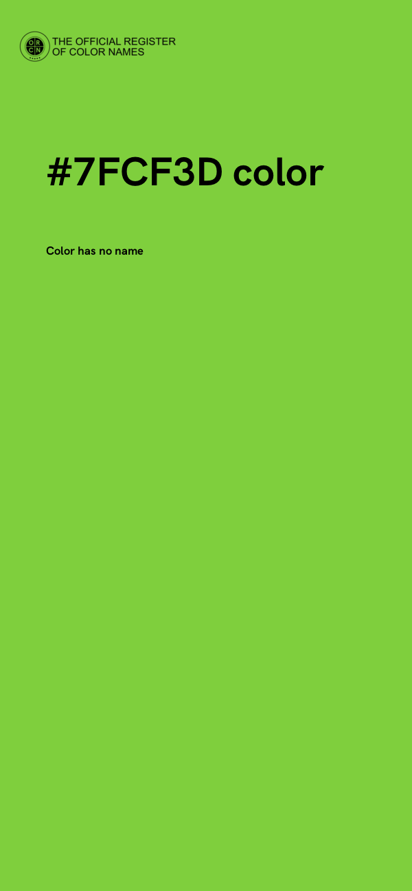 #7FCF3D color image