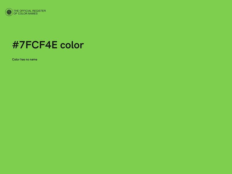 #7FCF4E color image