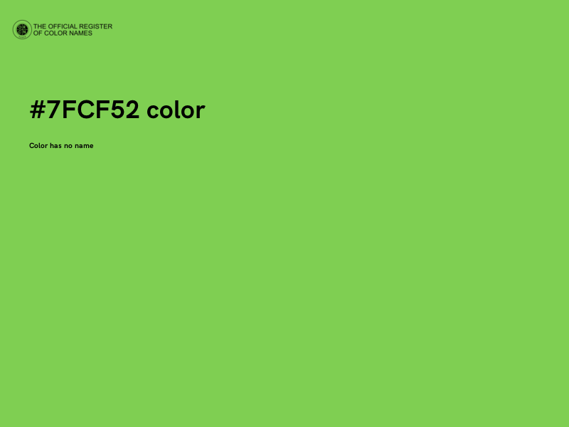 #7FCF52 color image