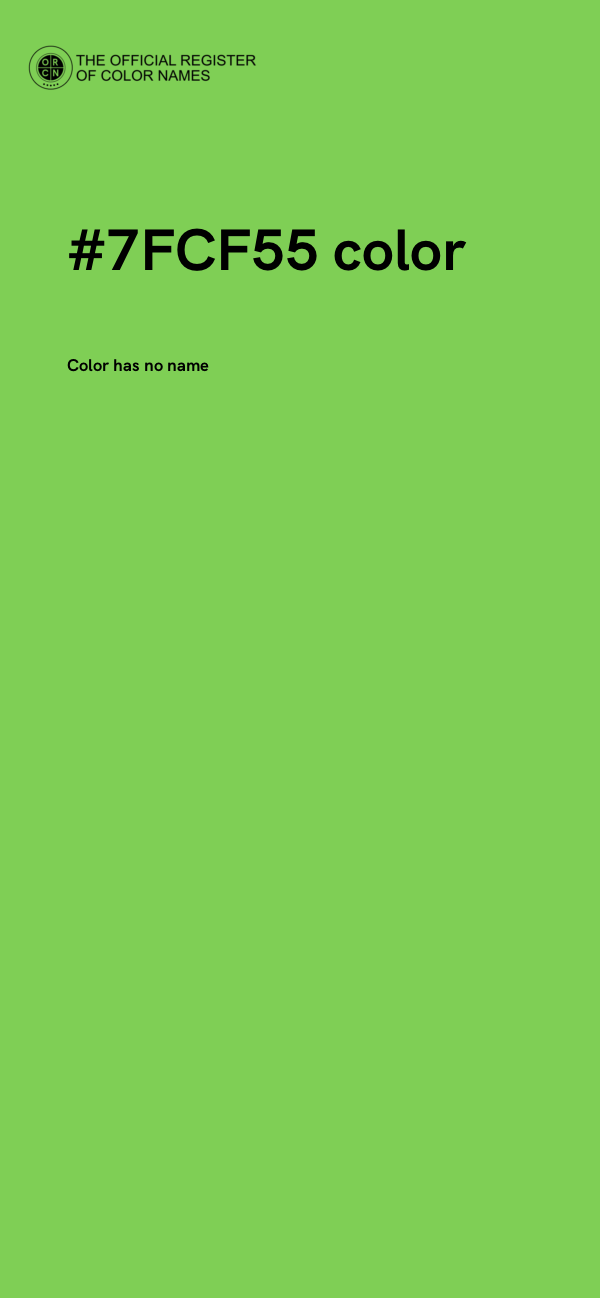 #7FCF55 color image