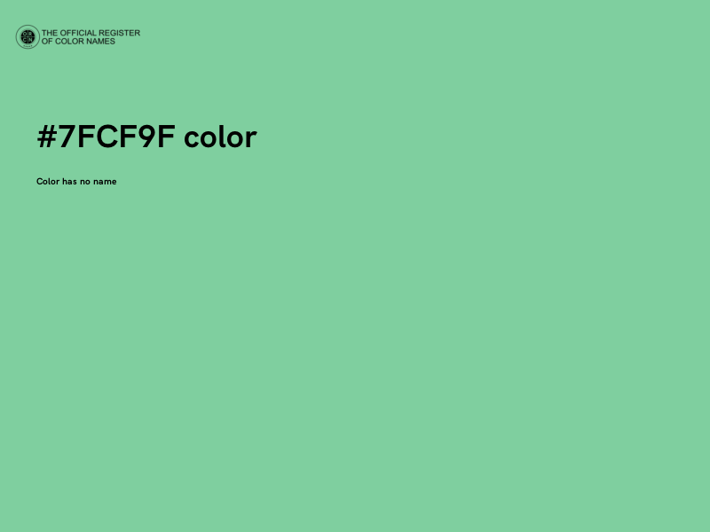 #7FCF9F color image