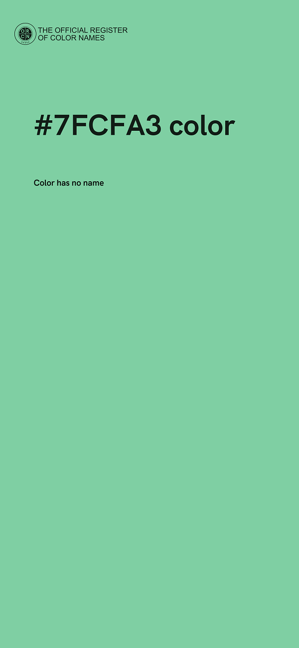#7FCFA3 color image