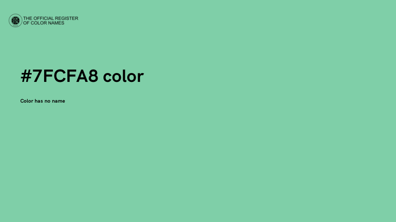 #7FCFA8 color image