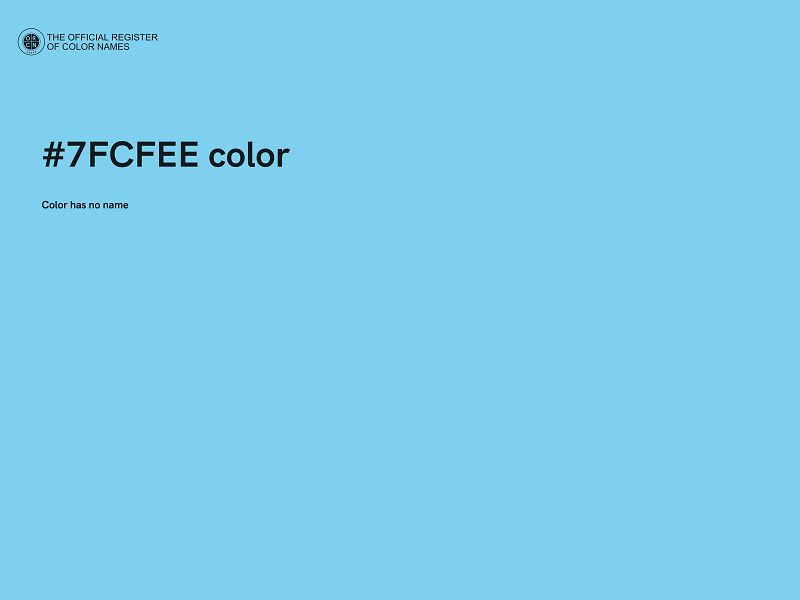 #7FCFEE color image