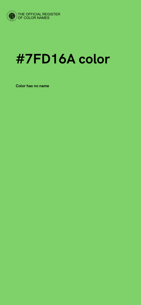 #7FD16A color image