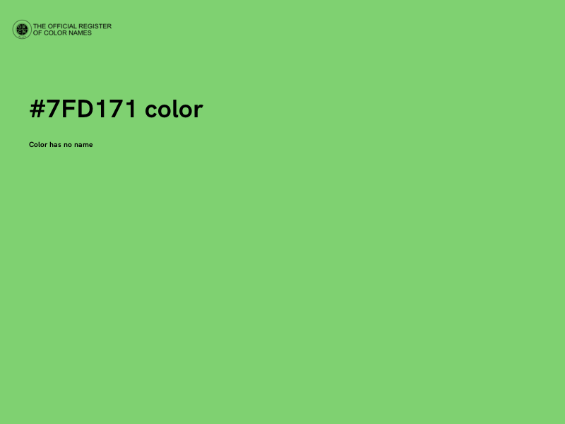 #7FD171 color image
