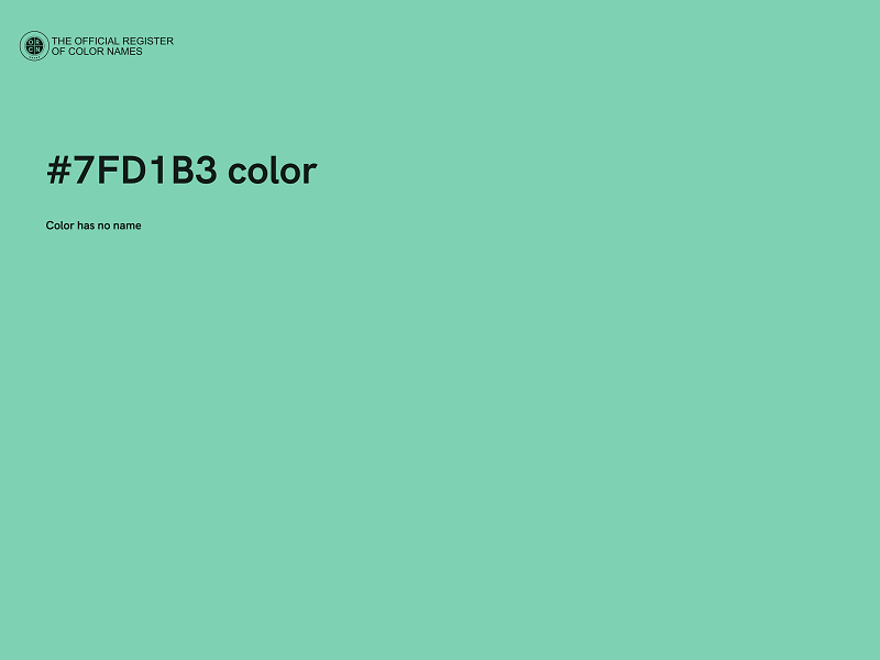 #7FD1B3 color image