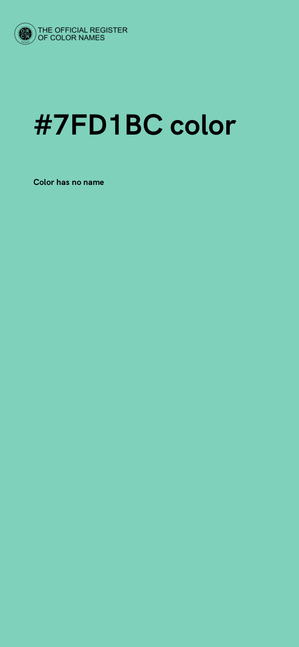 #7FD1BC color image