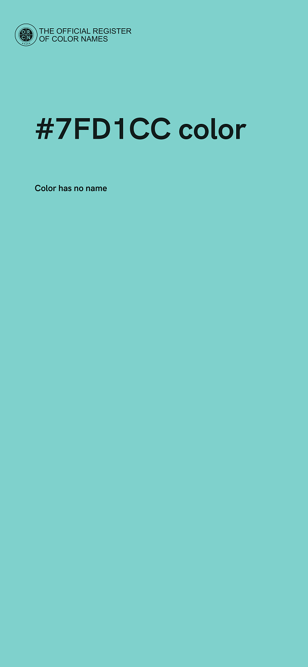 #7FD1CC color image