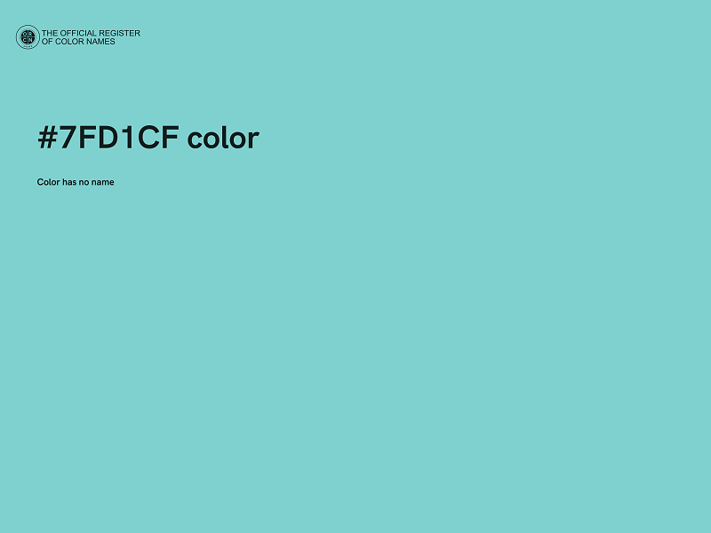 #7FD1CF color image
