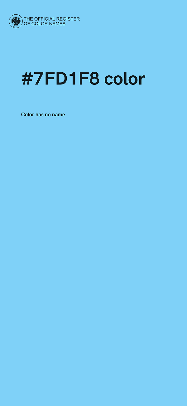 #7FD1F8 color image