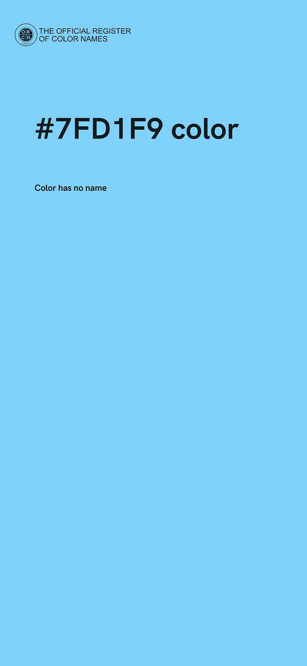 #7FD1F9 color image