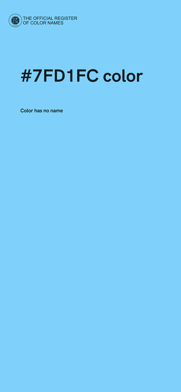 #7FD1FC color image
