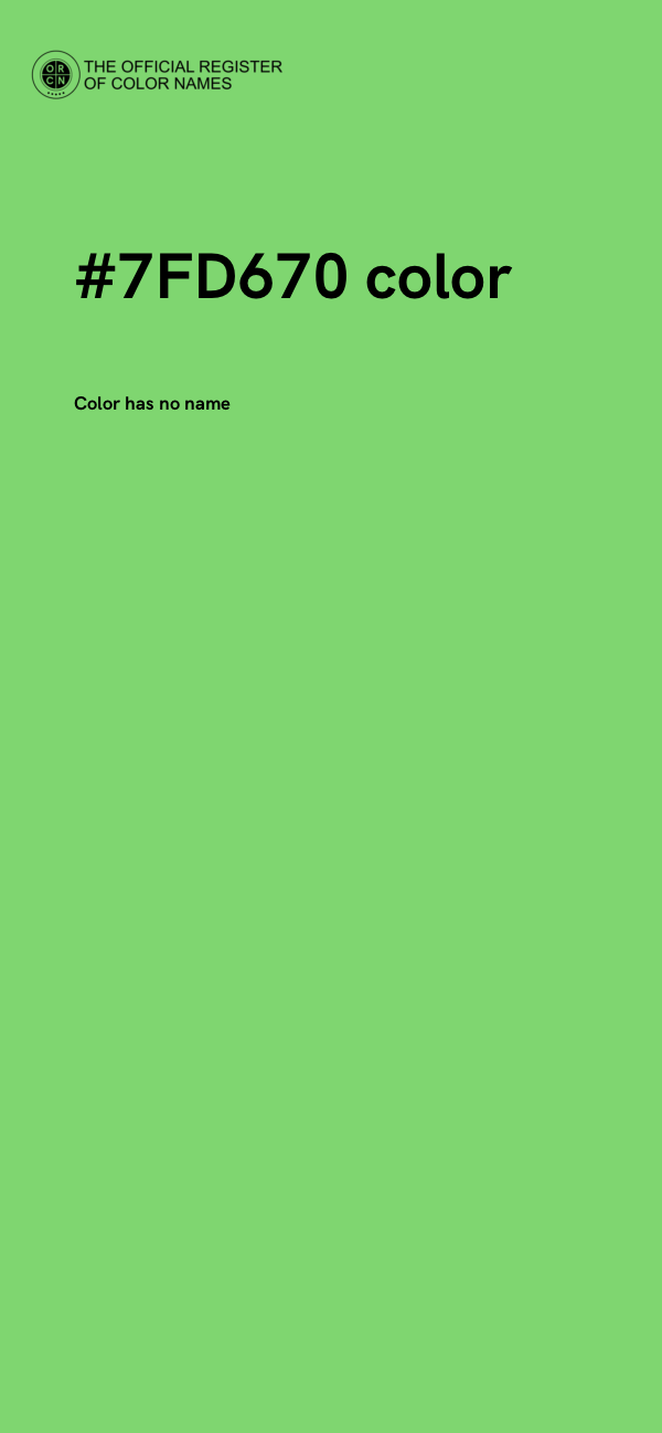 #7FD670 color image