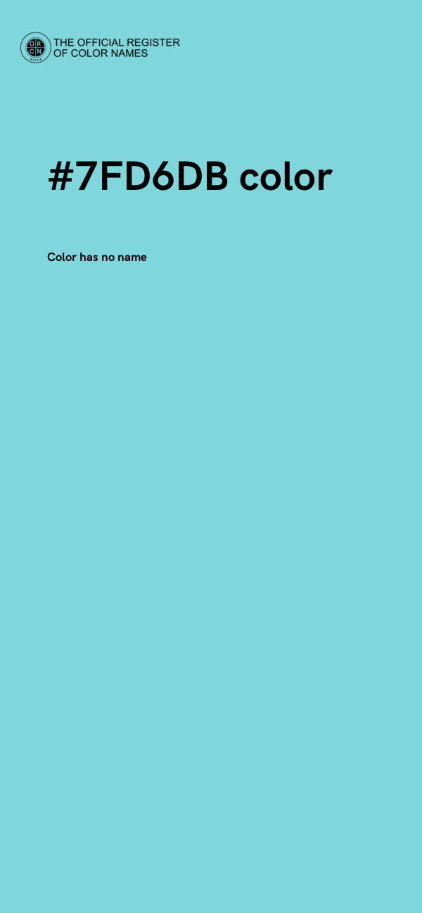 #7FD6DB color image
