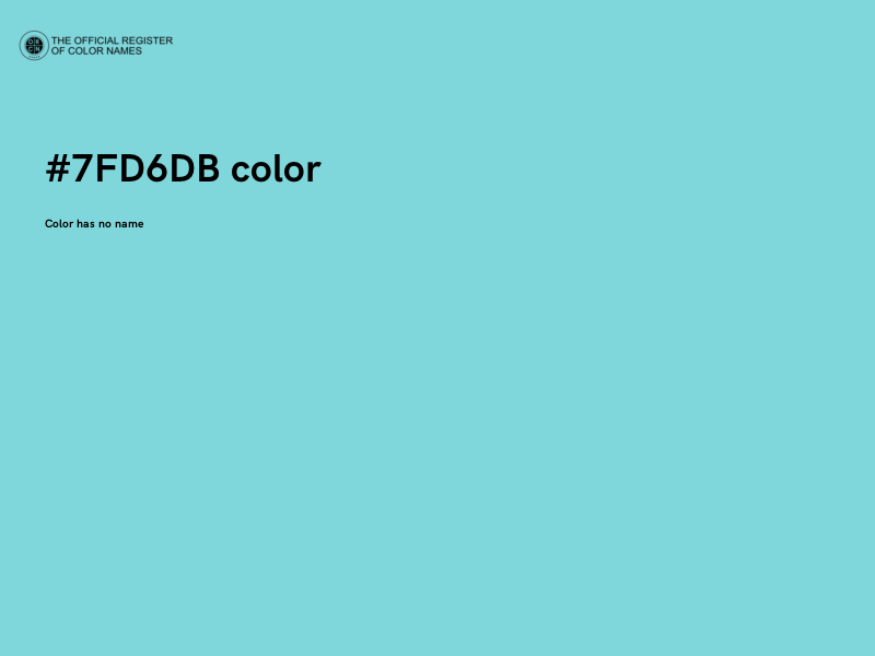 #7FD6DB color image