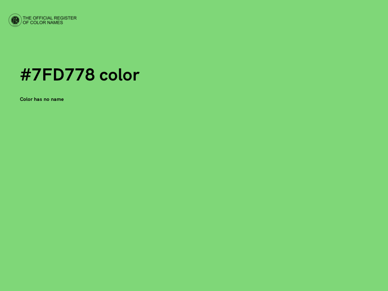 #7FD778 color image