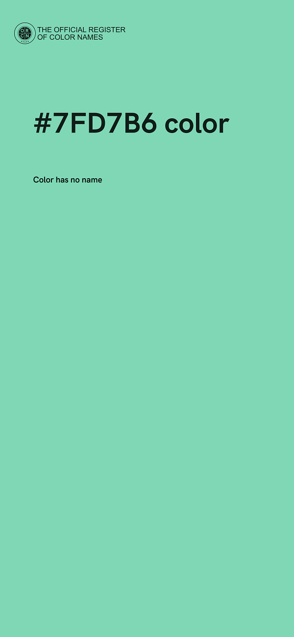 #7FD7B6 color image