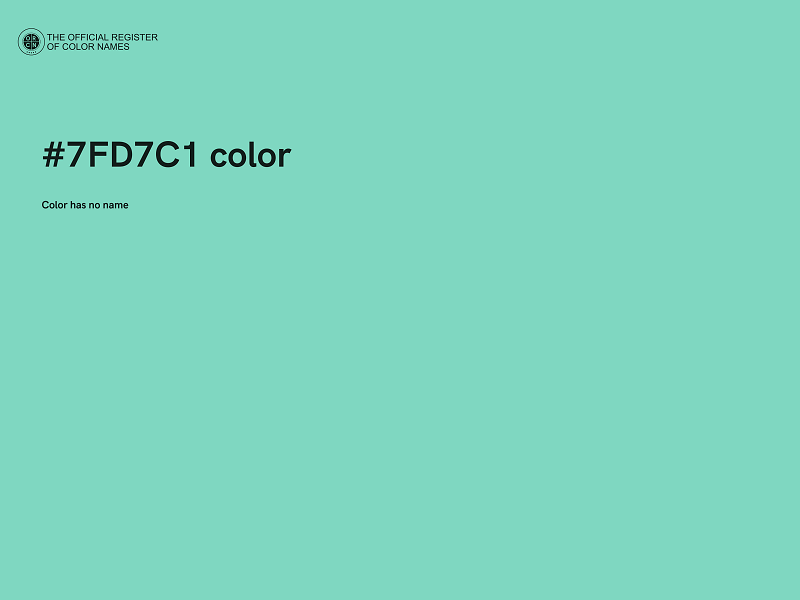 #7FD7C1 color image