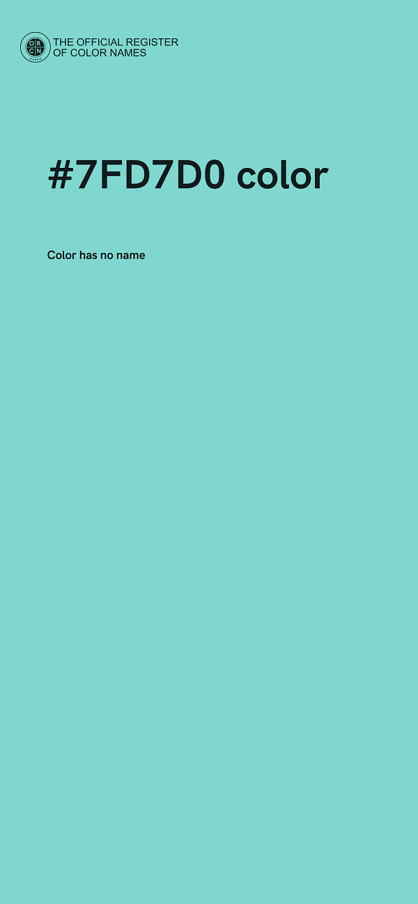 #7FD7D0 color image