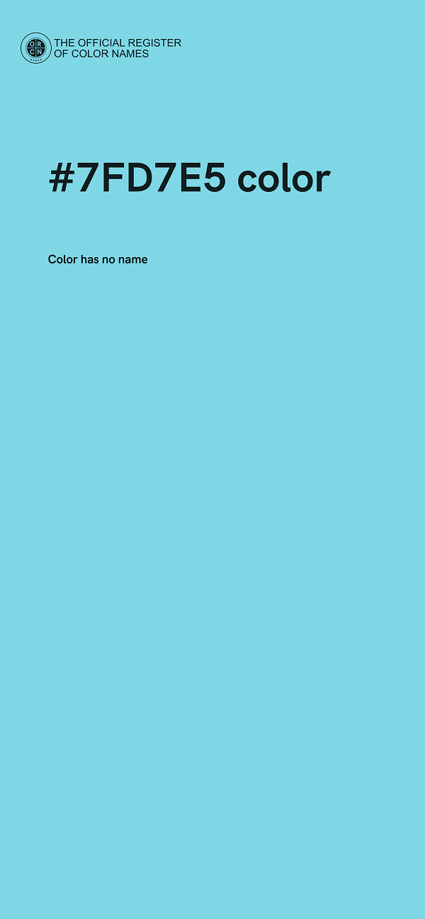 #7FD7E5 color image