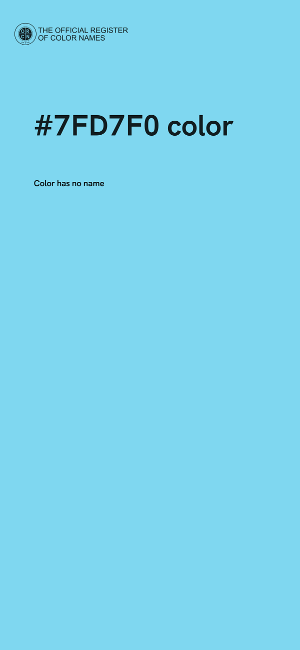 #7FD7F0 color image
