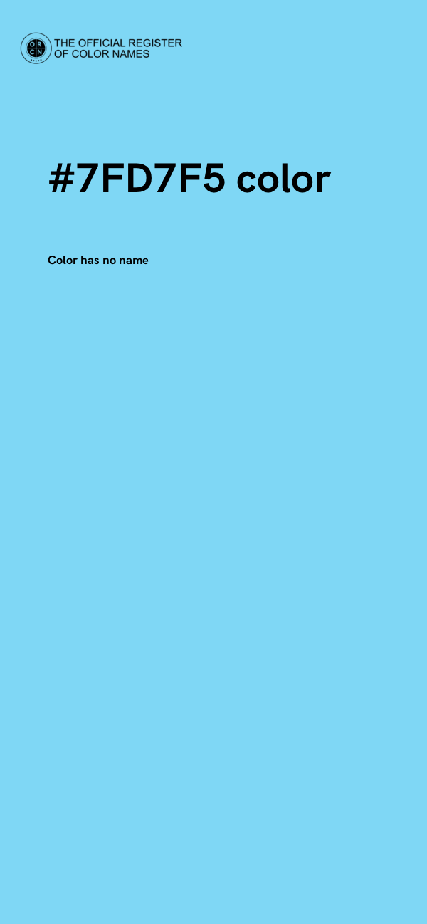 #7FD7F5 color image
