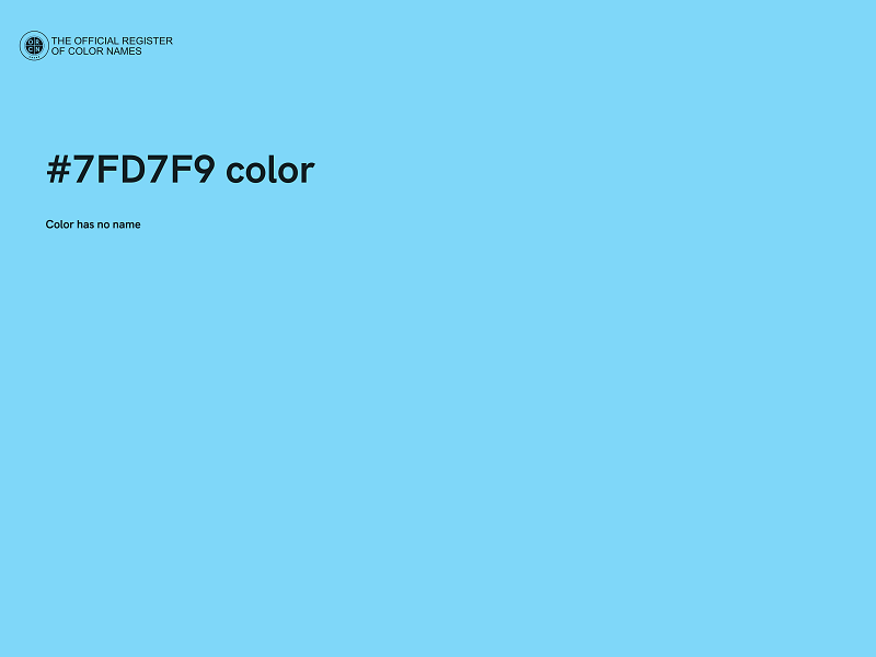 #7FD7F9 color image