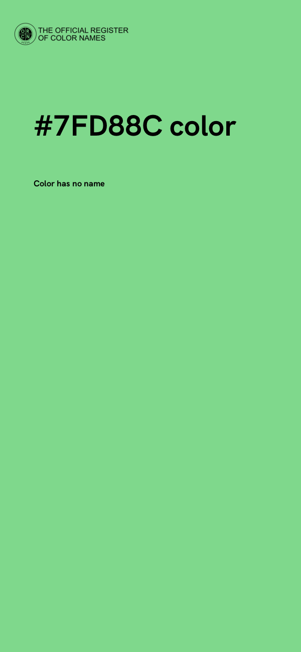 #7FD88C color image