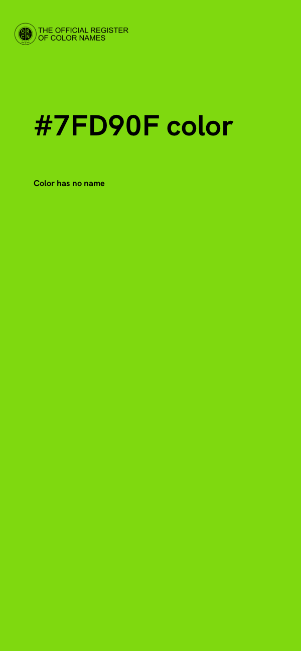 #7FD90F color image