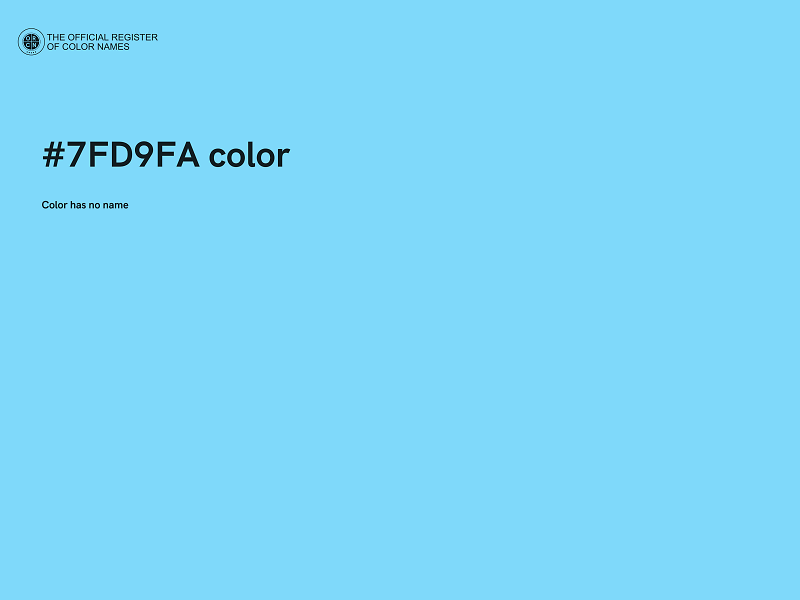 #7FD9FA color image