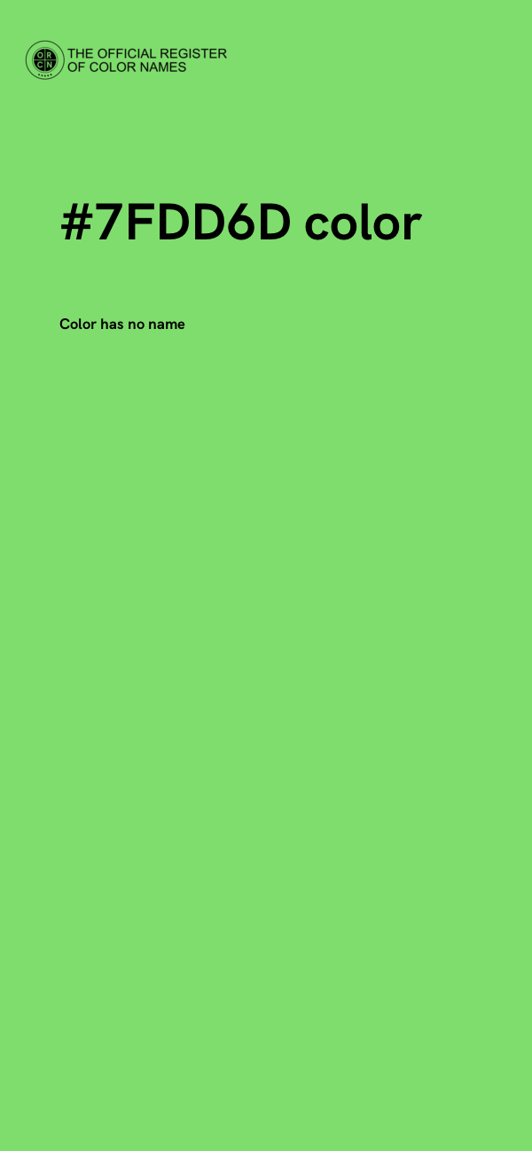#7FDD6D color image