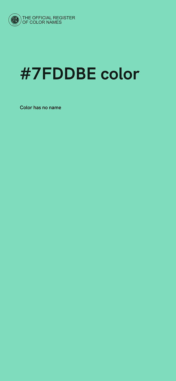 #7FDDBE color image