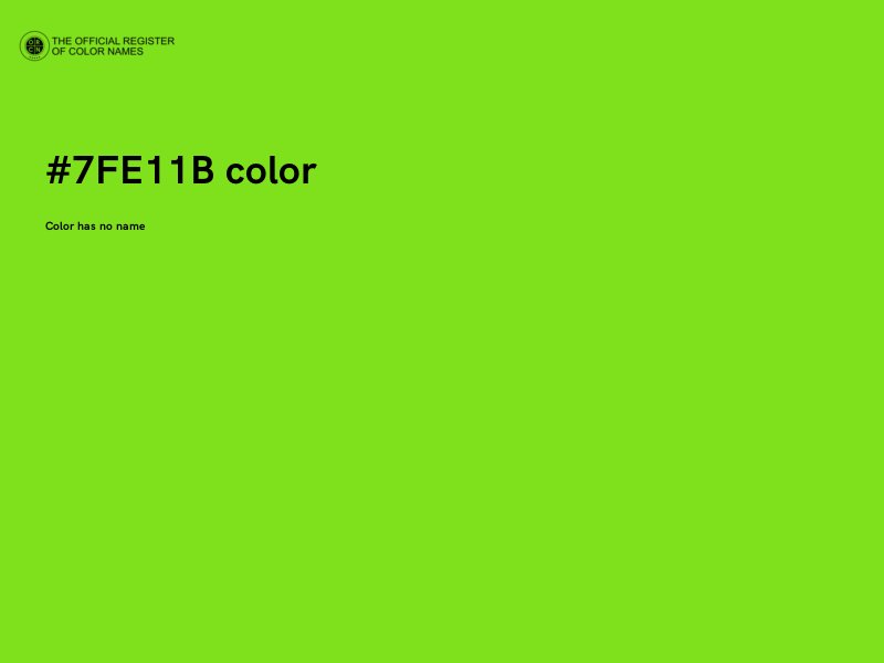 #7FE11B color image