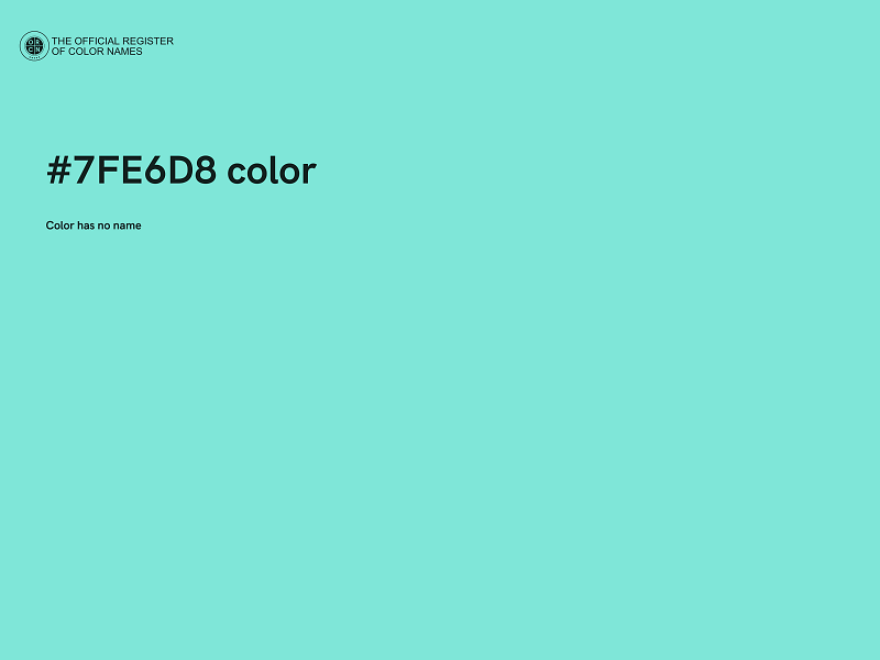 #7FE6D8 color image